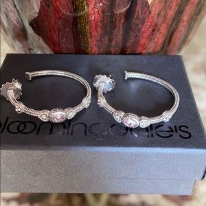 Authentic Judith Ripka hoop earrings